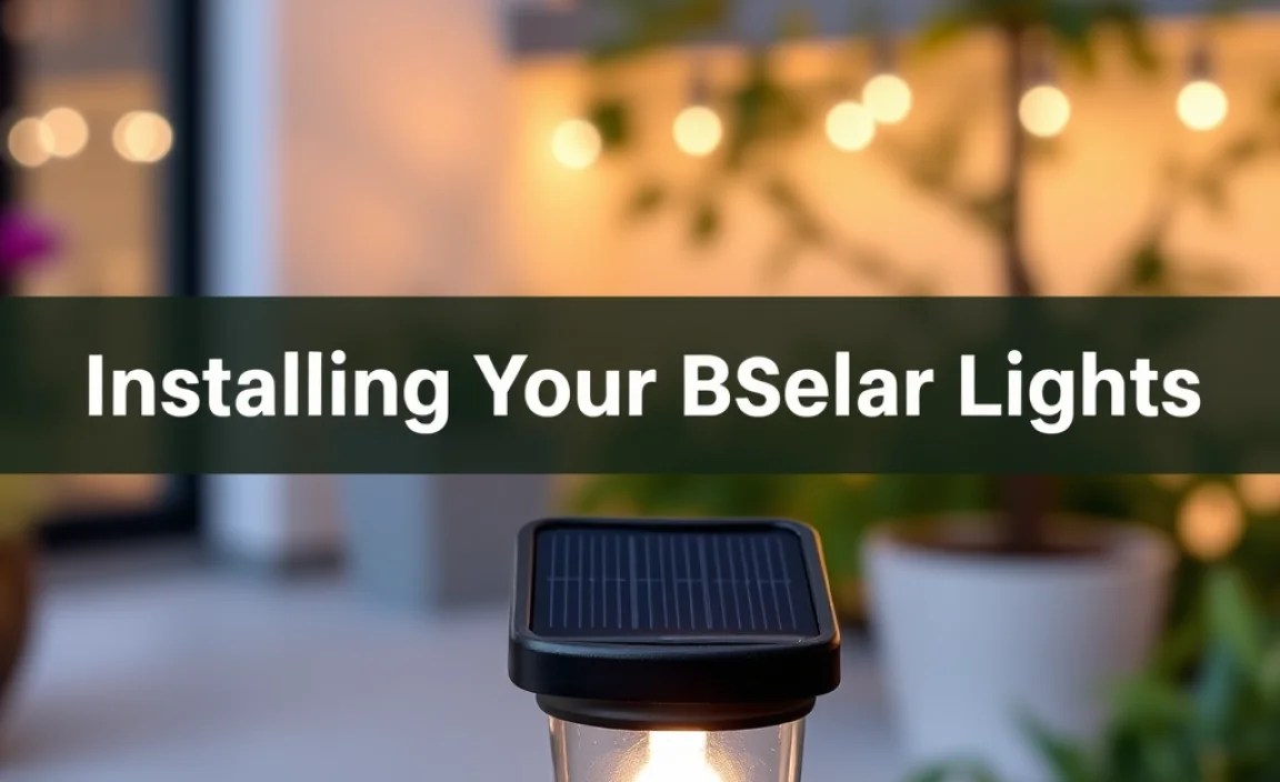 Installing Your Garden Solar Lights