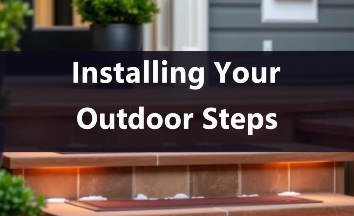 Installing Your Heated Mat Outdoor Steps