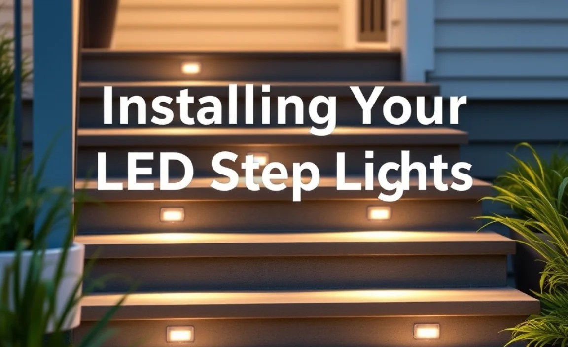 Installing Your LED Step Lights