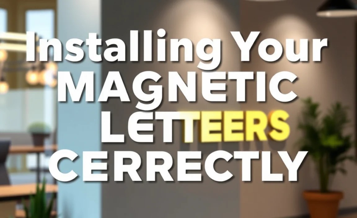 Installing Your Magnetic Letters Correctly