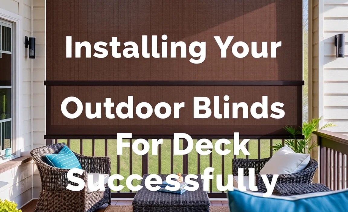 Installing Your Outdoor Blinds For Deck Successfully