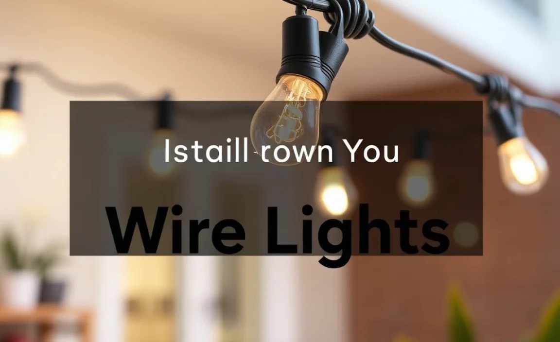 Installing Your Outdoor Electrical Wire Lights