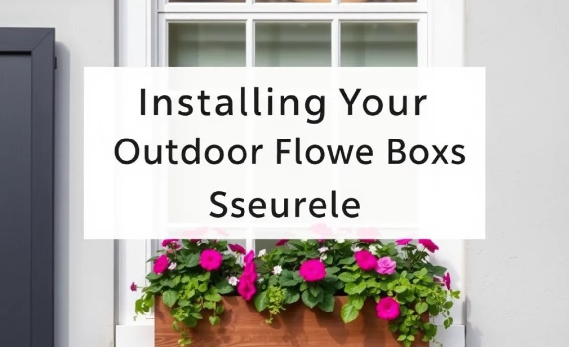 Installing Your Outdoor Flower Boxes Securely