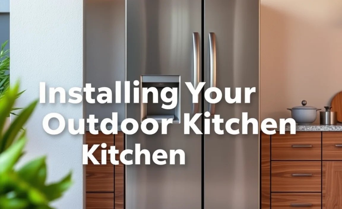 Installing Your Outdoor Kitchen Fridge