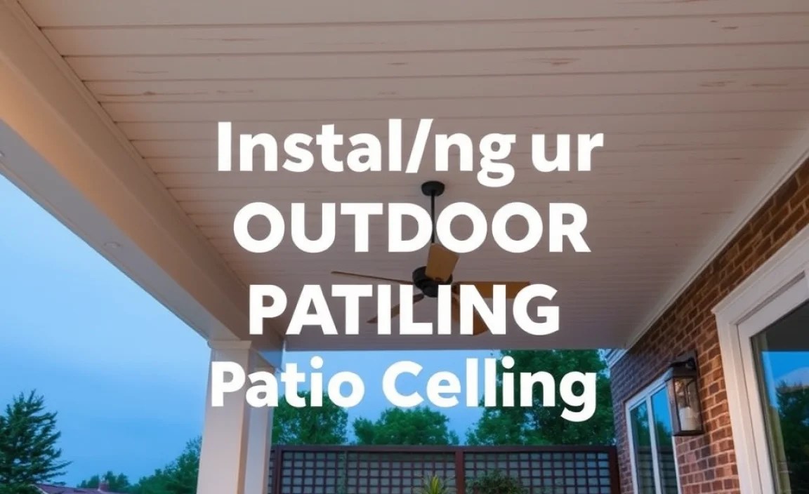 Installing Your Outdoor Patio Ceiling