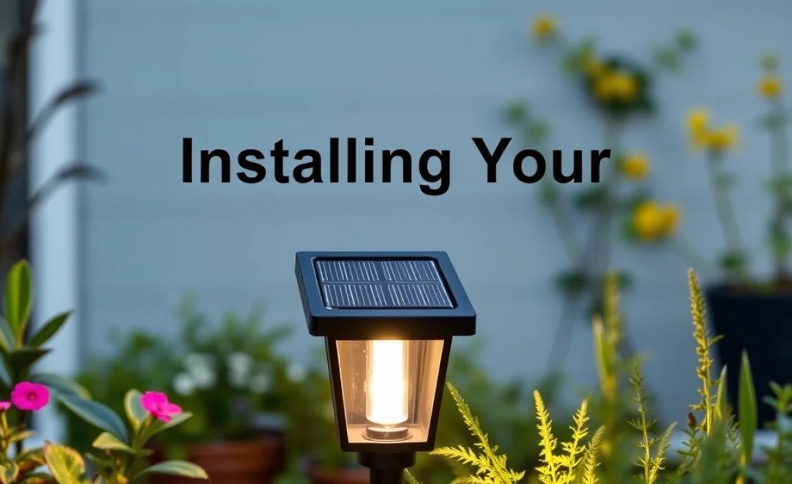 Installing Your Outdoor Solar Lighting