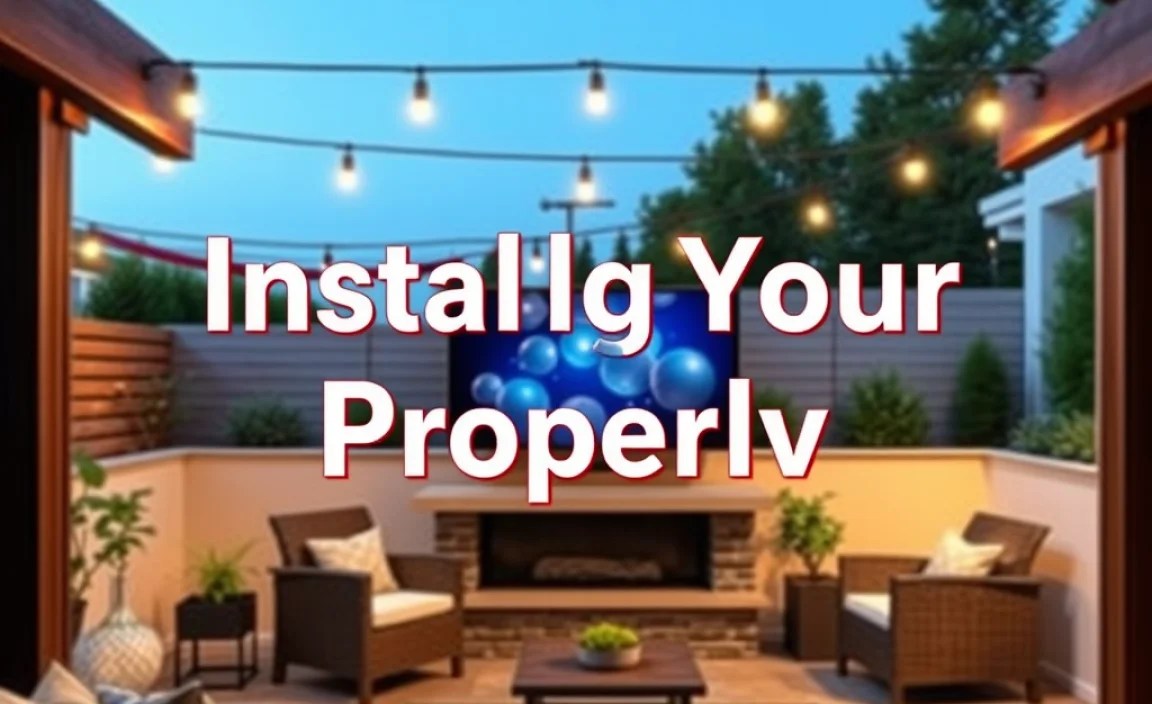 Installing Your Outdoor TV Properly