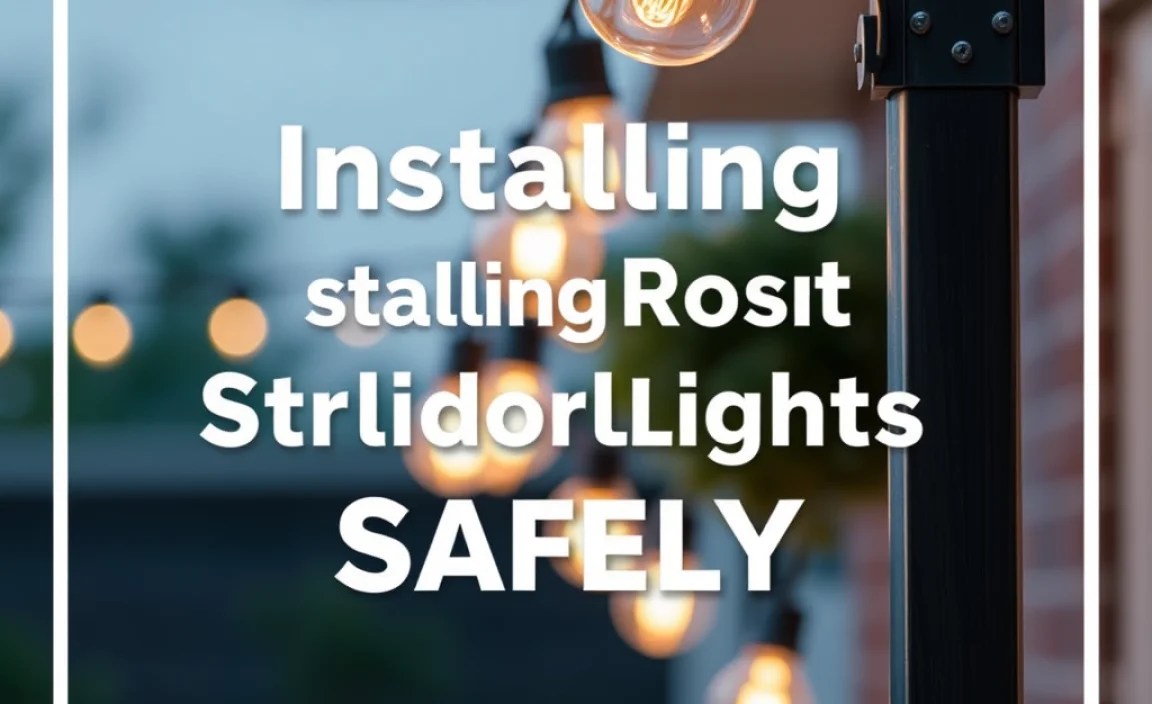 Installing Your Post Outdoor String Lights Safely