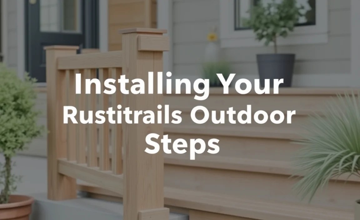 Installing Your Rustic Handrails Outdoor Steps