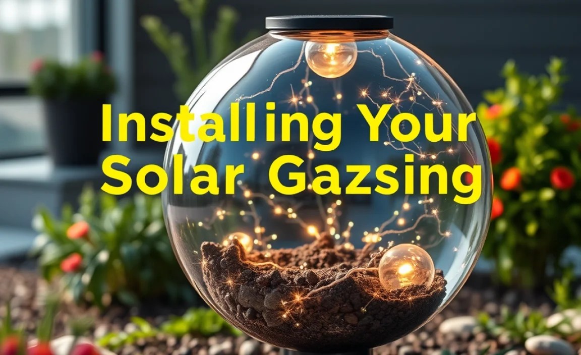 Installing Your Solar Gazing Ball