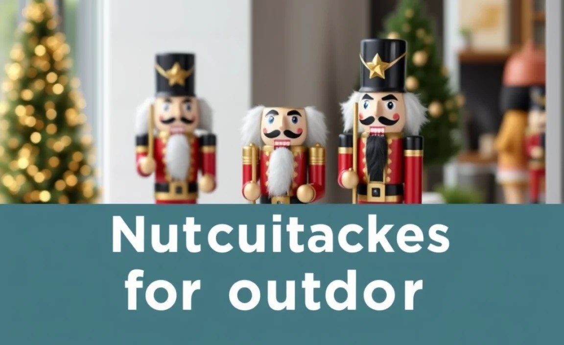 large nutcrackers for outdoors
