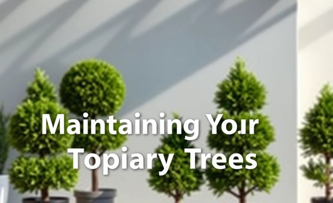Maintaining Your Artificial Topiary Trees