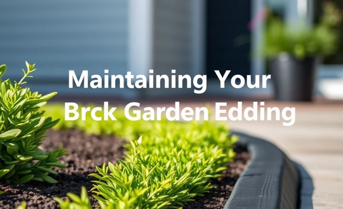 Maintaining Your Black Garden Edging