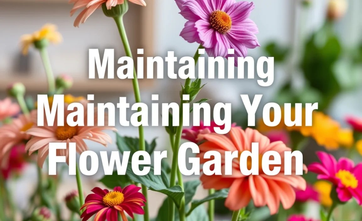 Maintaining Your Flower Garden