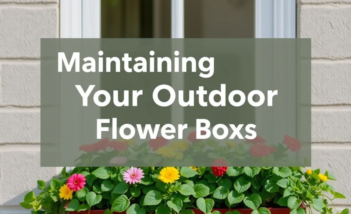 Maintaining Your Outdoor Flower Boxes