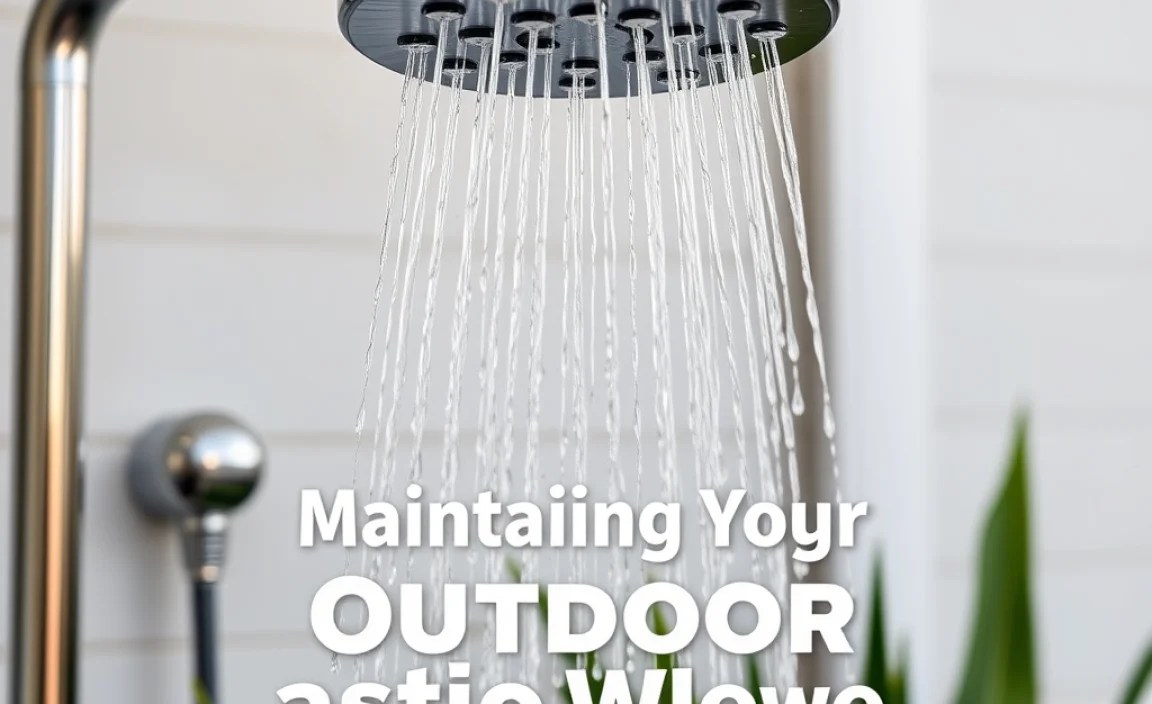 Maintaining Your Outdoor Shower