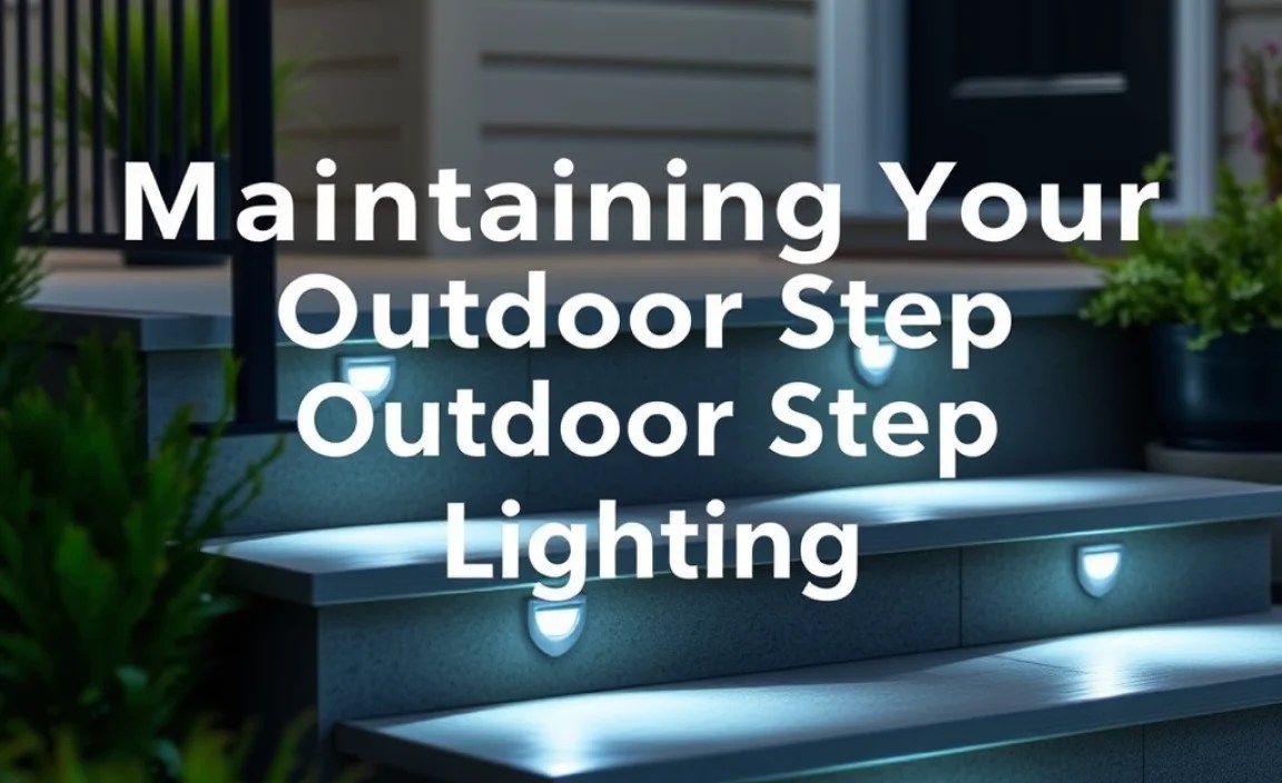 Maintaining Your Outdoor Step Lighting