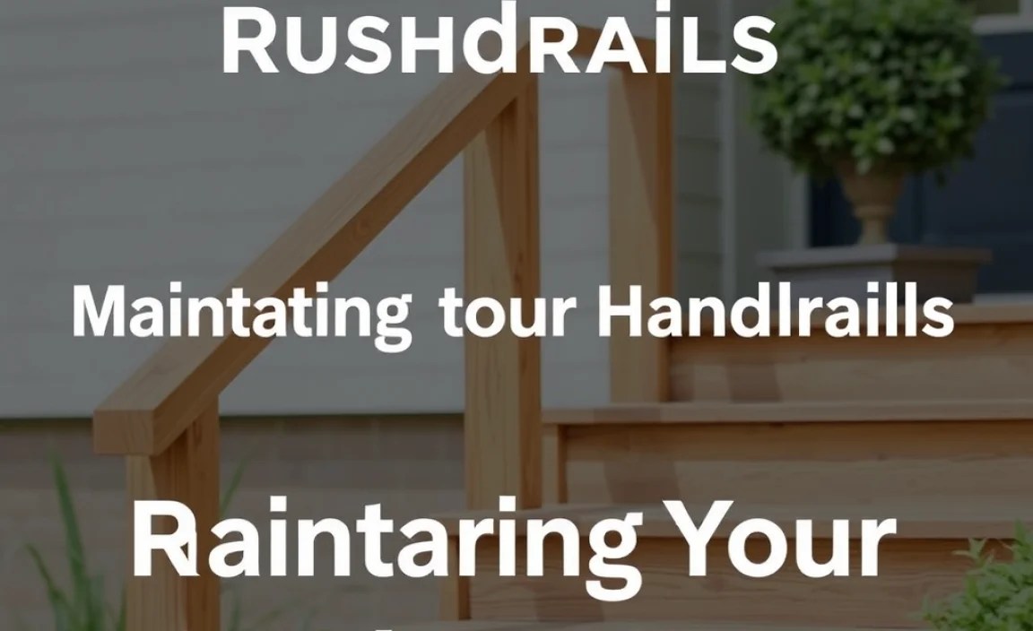 Maintaining Your Rustic Handrails Outdoor Steps