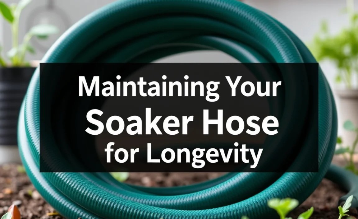 Maintaining Your Soaker Hose for Longevity