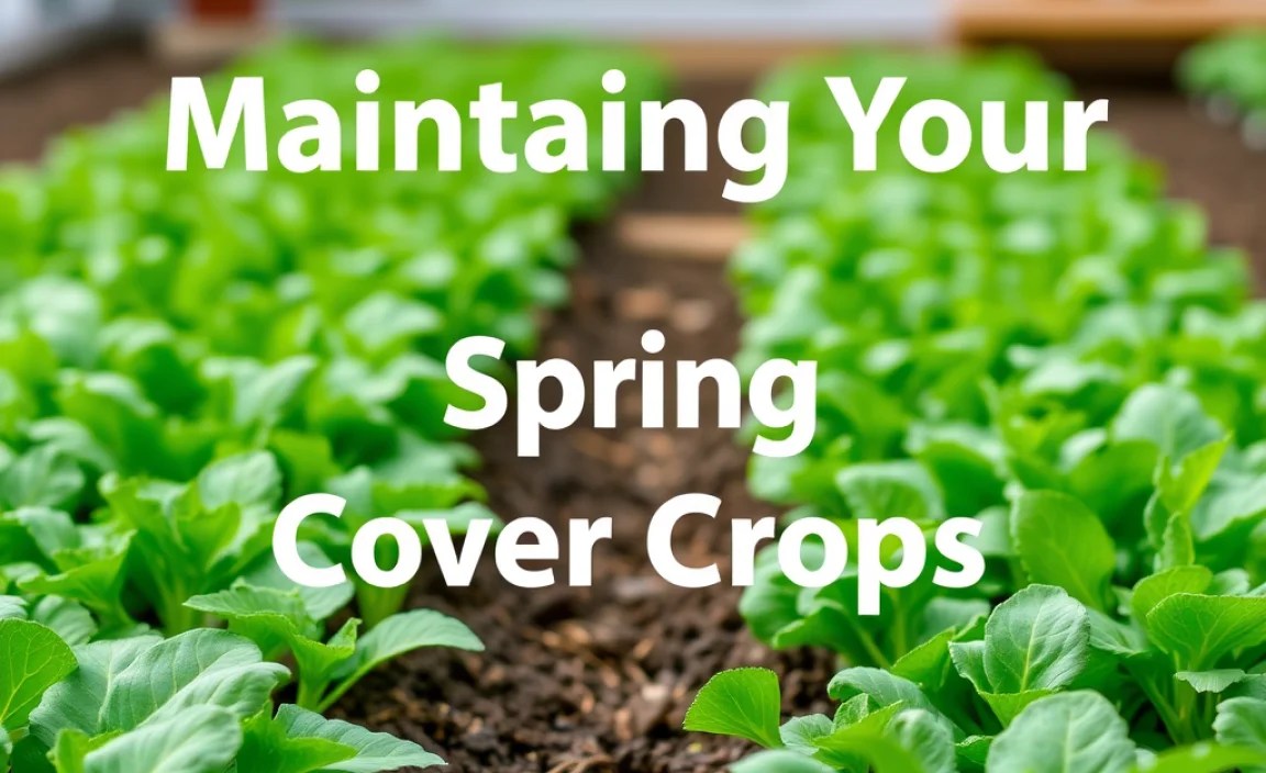 Maintaining Your Spring Cover Crops