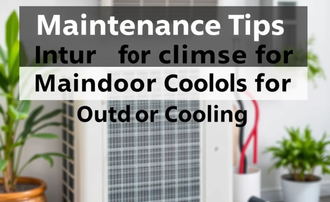 Maintenance Tips for Outdoor Cooling Systems