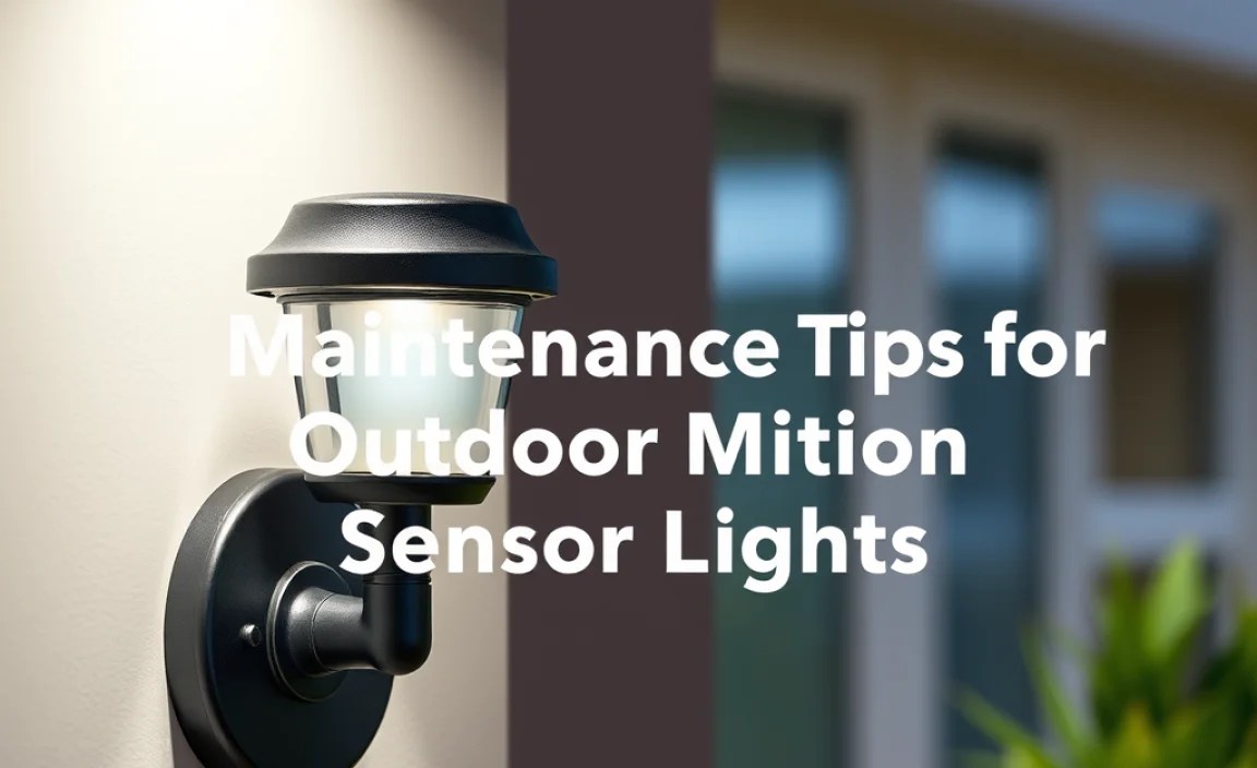 Maintenance Tips for Outdoor Motion Sensor Lights