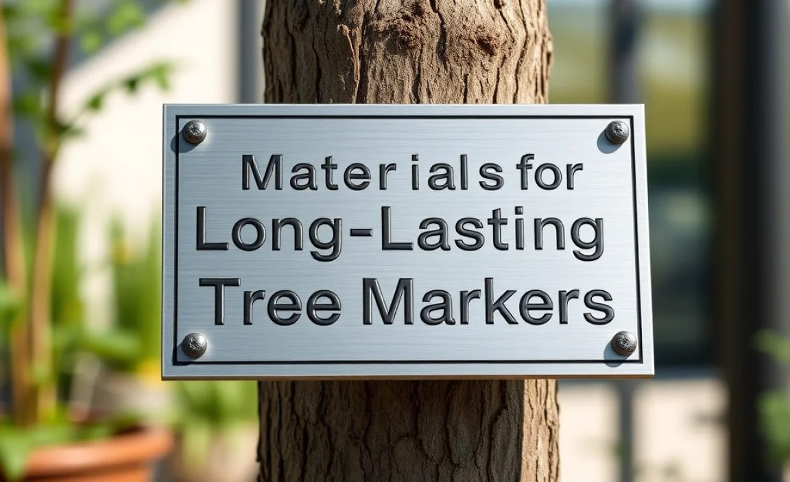 Materials for Long-Lasting Tree Markers