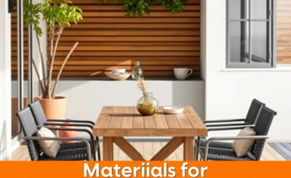Materials for Outdoor Dining Sets