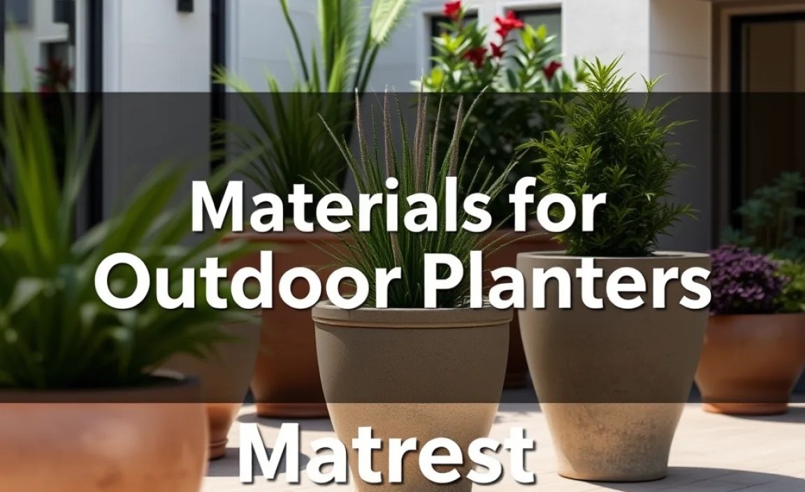 Materials for Outdoor Planters