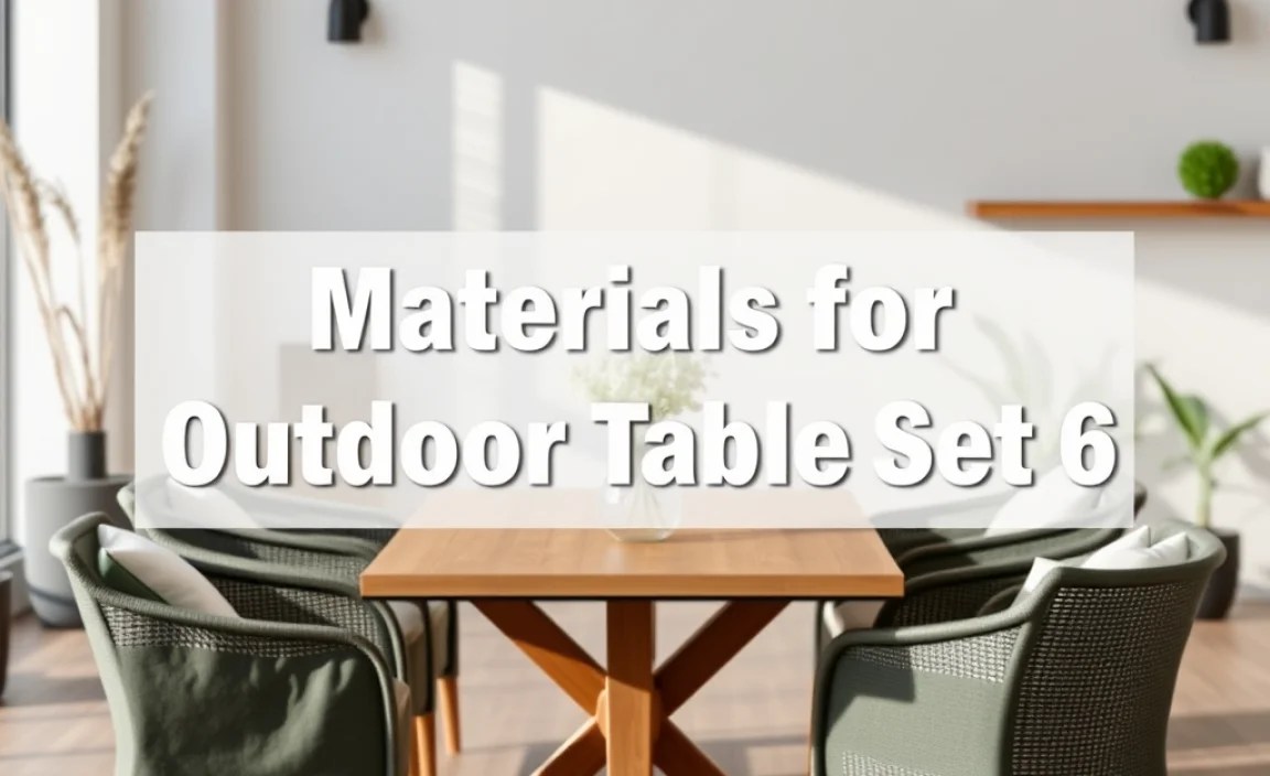 Materials for Outdoor Table Sets 6
