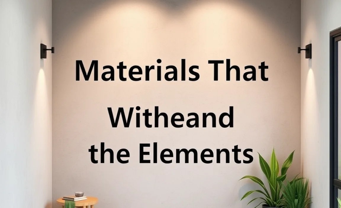 Materials That Withstand the Elements