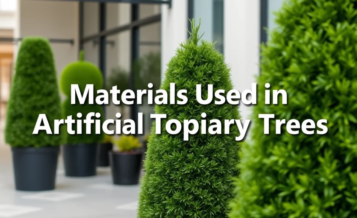 Materials Used in Artificial Topiary Trees