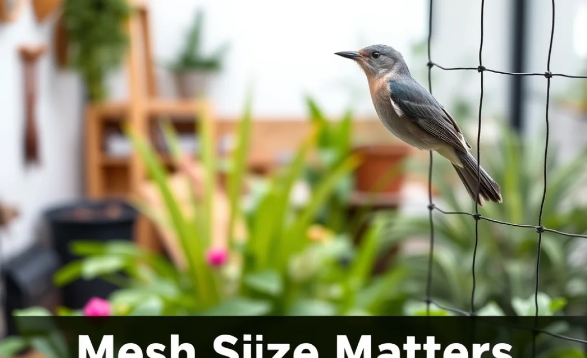 Mesh Size Matters for Bird Nets