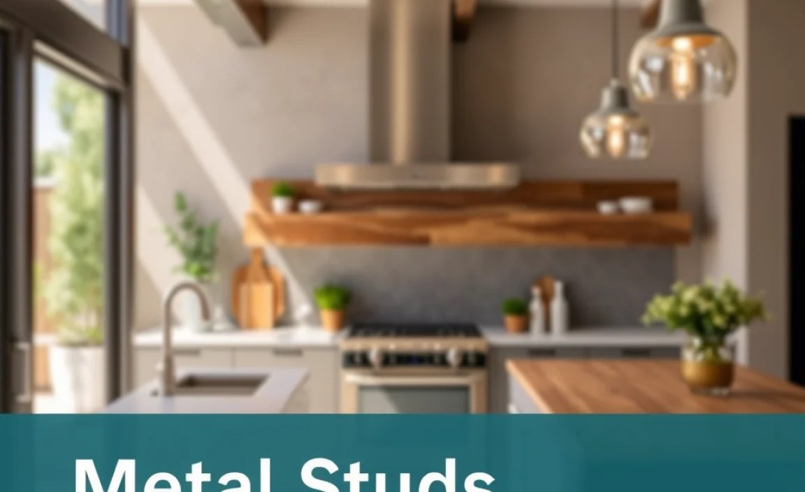 metal studs outdoor kitchen