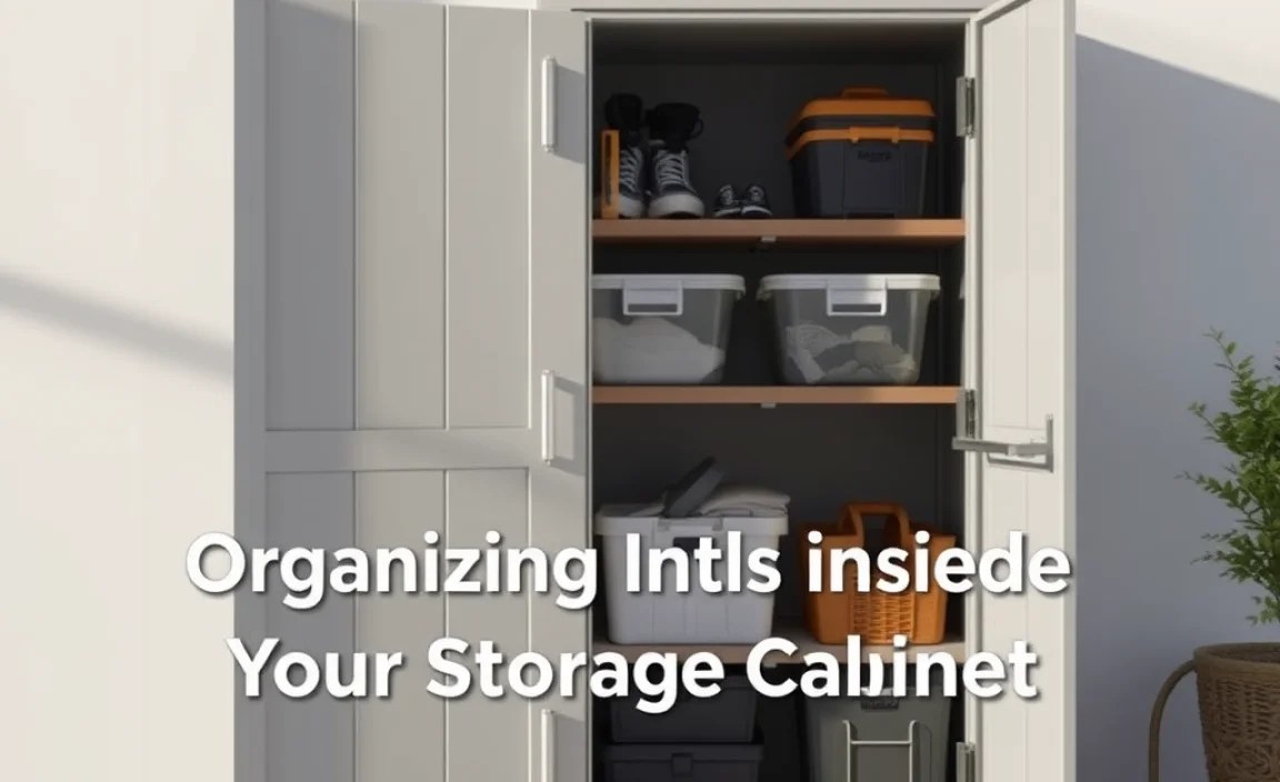 Organizing Items Inside Your Storage Cabinet