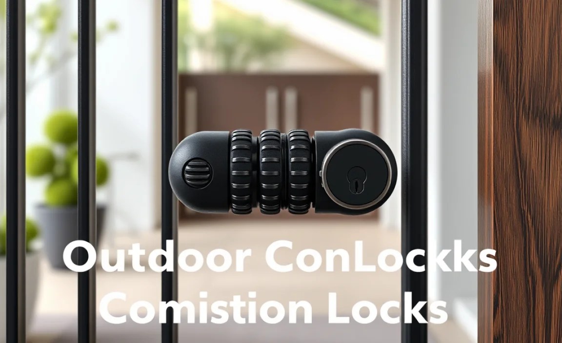outdoor combination locks for gates