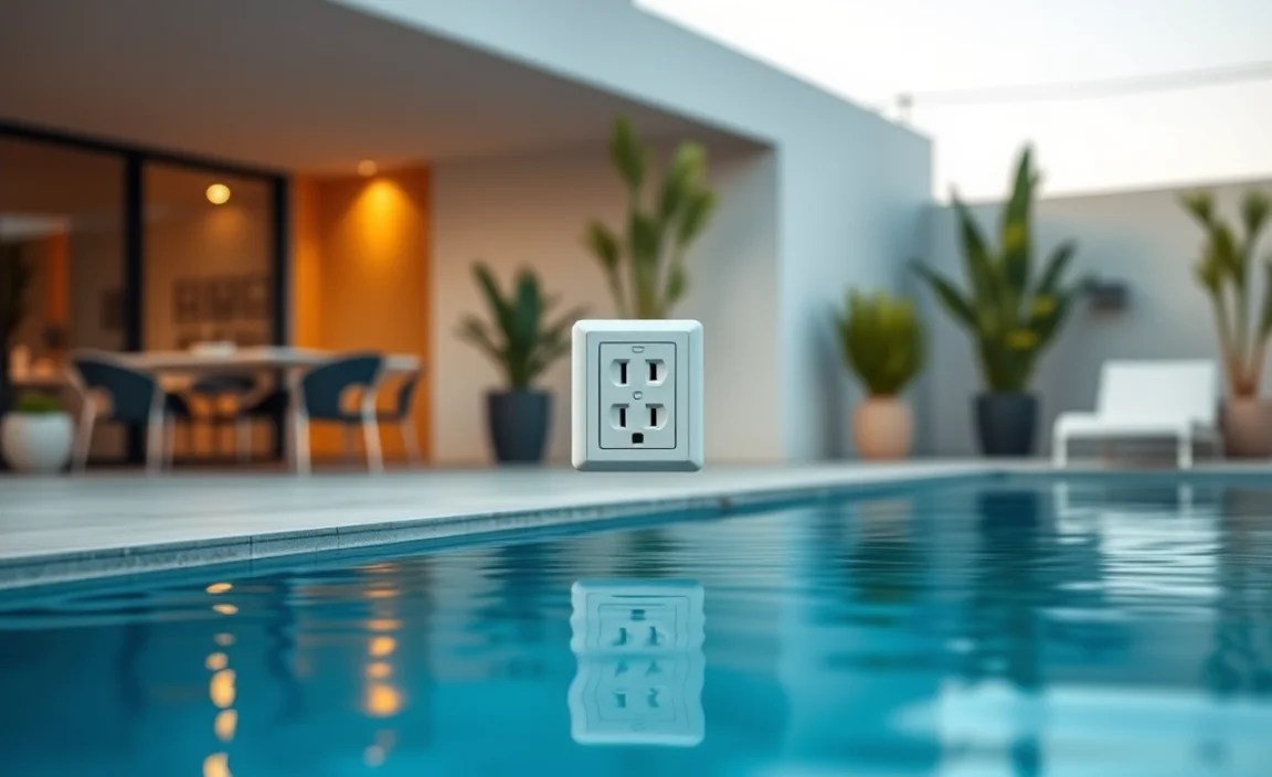 outdoor electrical outlet pool