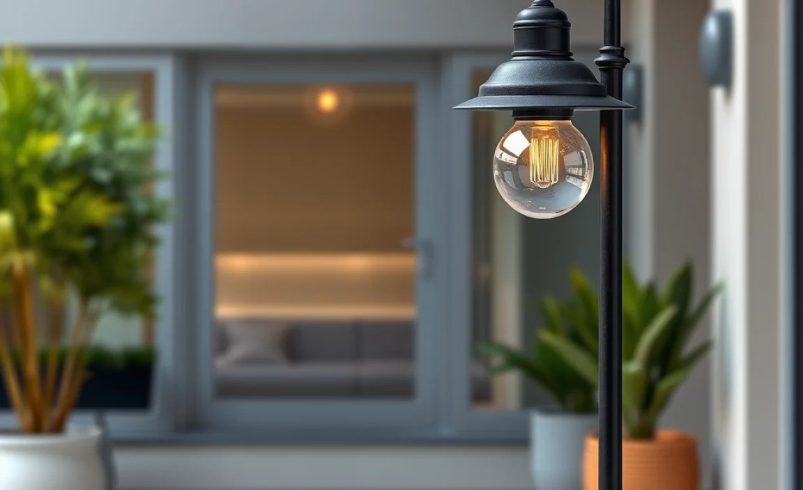 outdoor light bulbs lamp post