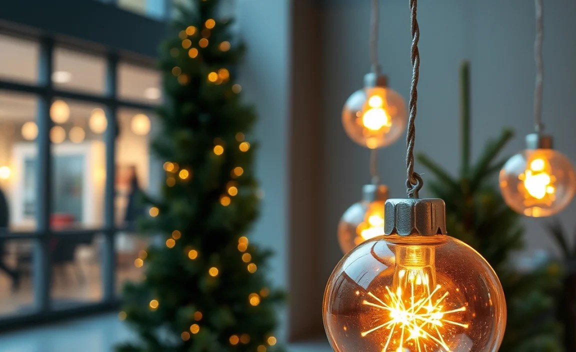 outdoor light ornaments trees
