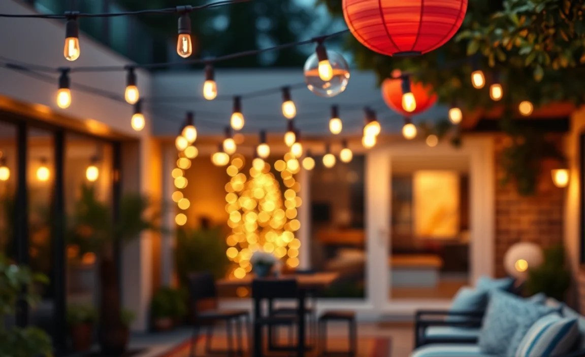 outdoor lights for party