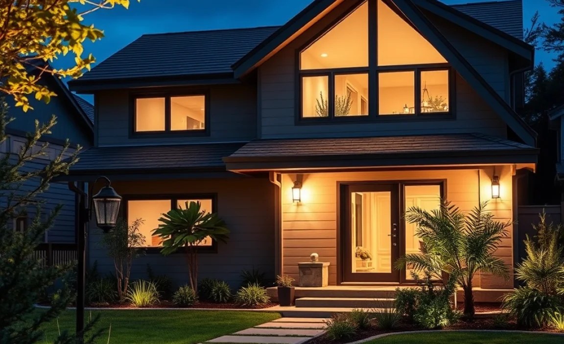 outdoor projector lights house