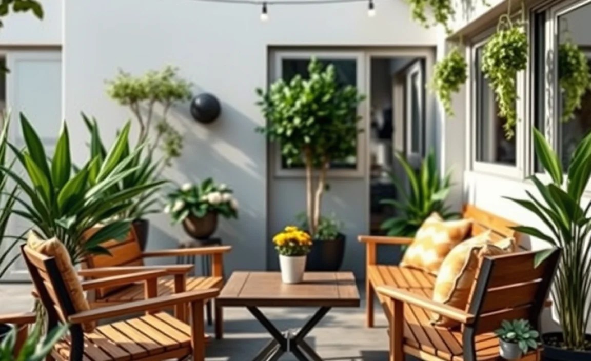 outdoor seating for small spaces