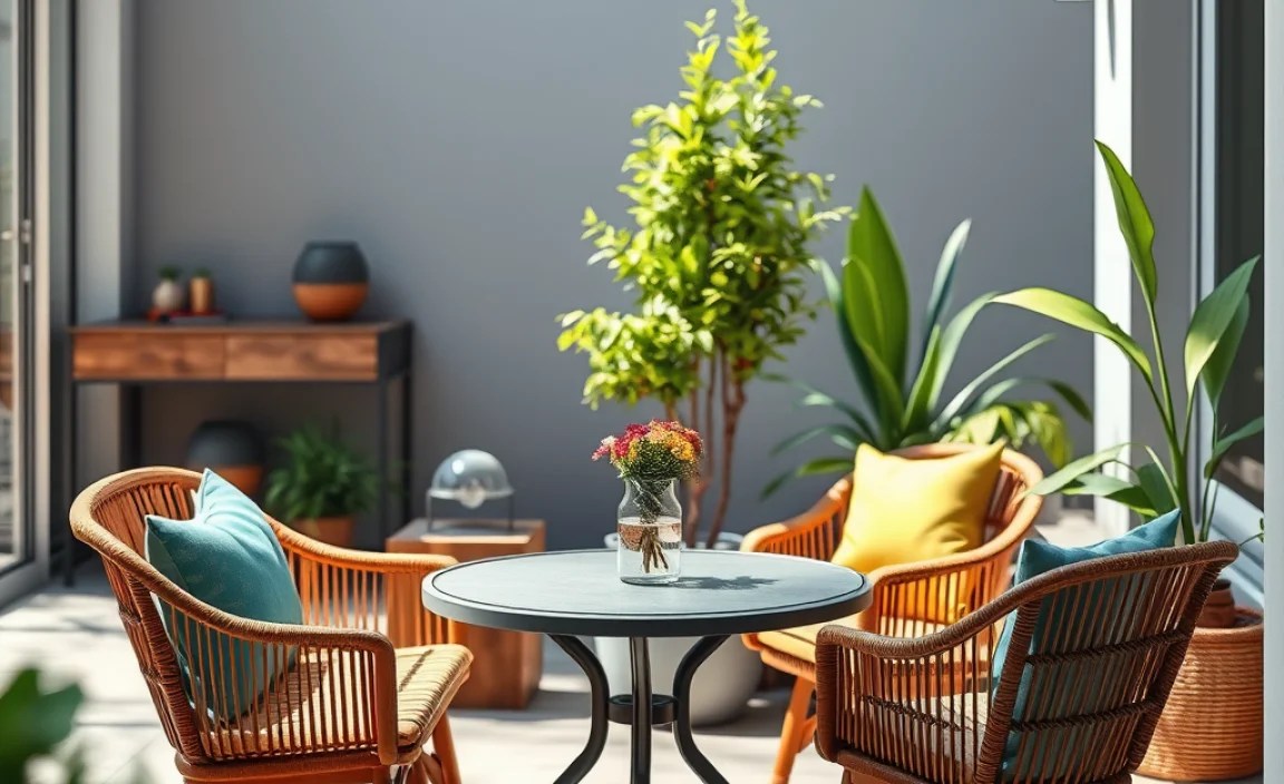 outdoor side table patio