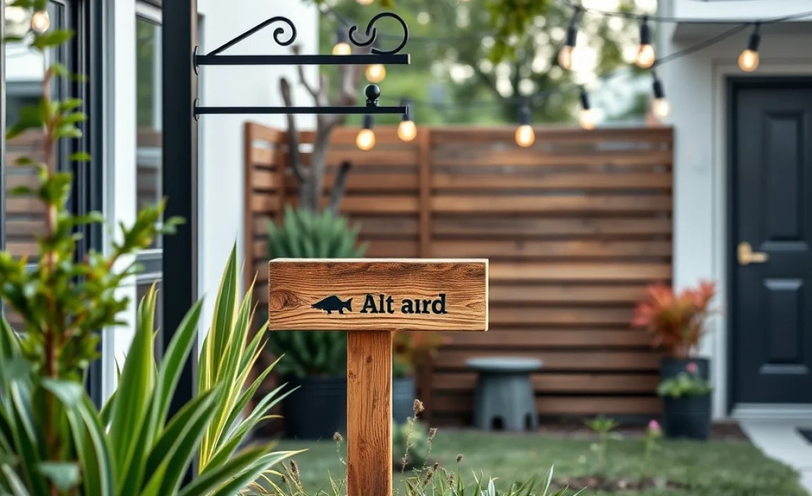 outdoor signs backyard