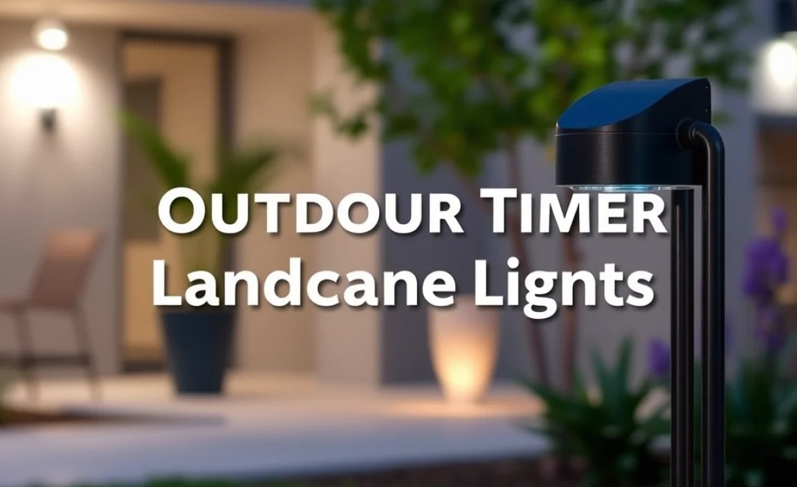 outdoor timer landscape lights