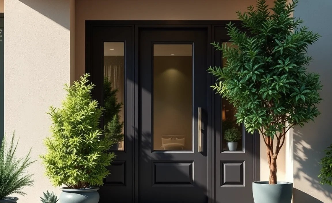 outdoor trees for front door