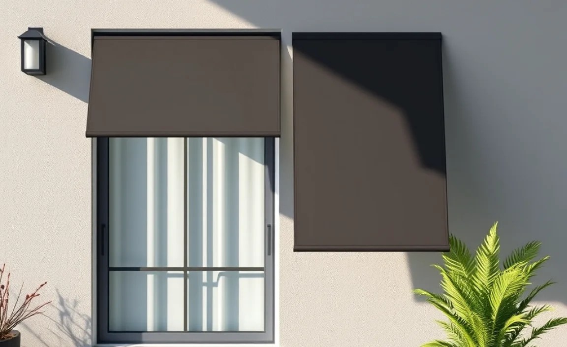 outdoor window covers house