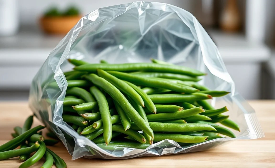 Packaging Green Beans for Freezing
