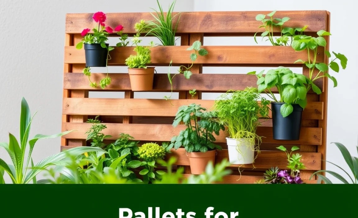 Pallets for Vertical Gardening