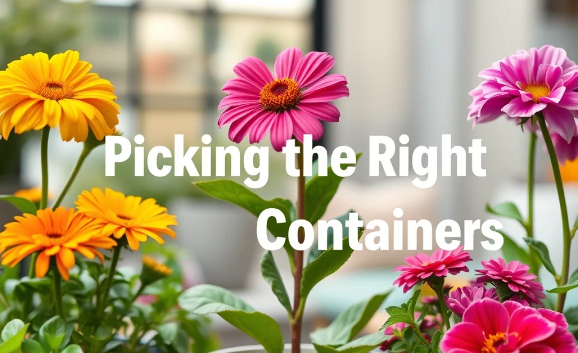Picking the Right Flower Containers